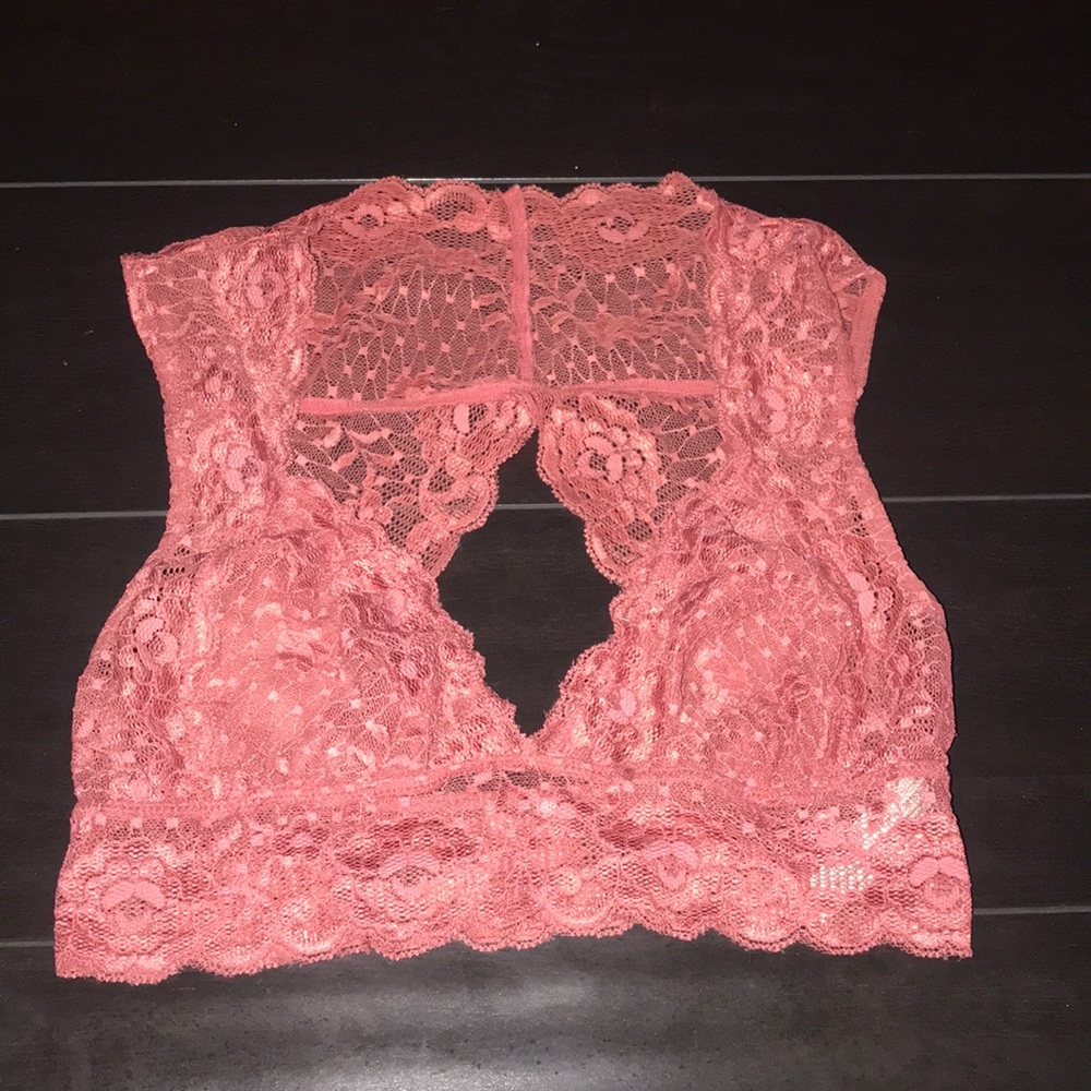 Pink Lace Free People Bralette